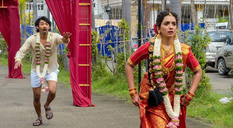 Pyaar Prema Kalyanam. (L to R) SAANVE MEGGHANA as PAVITHRA, ELAN