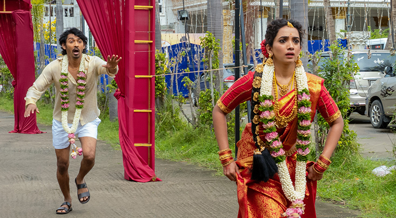 Pyaar Prema Kalyanam. (L to R) SAANVE MEGGHANA as PAVITHRA, ELAN
